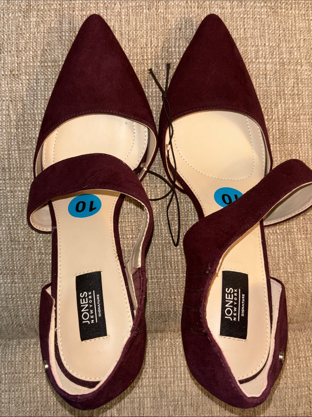 Jones New York Signature "Colette" Suede Heels- 10